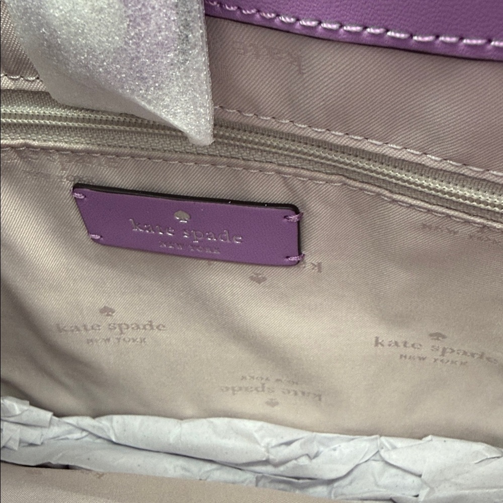 Kate Spade Knott Convertible Carryall Wisteria Purple - Picture 7 of 14